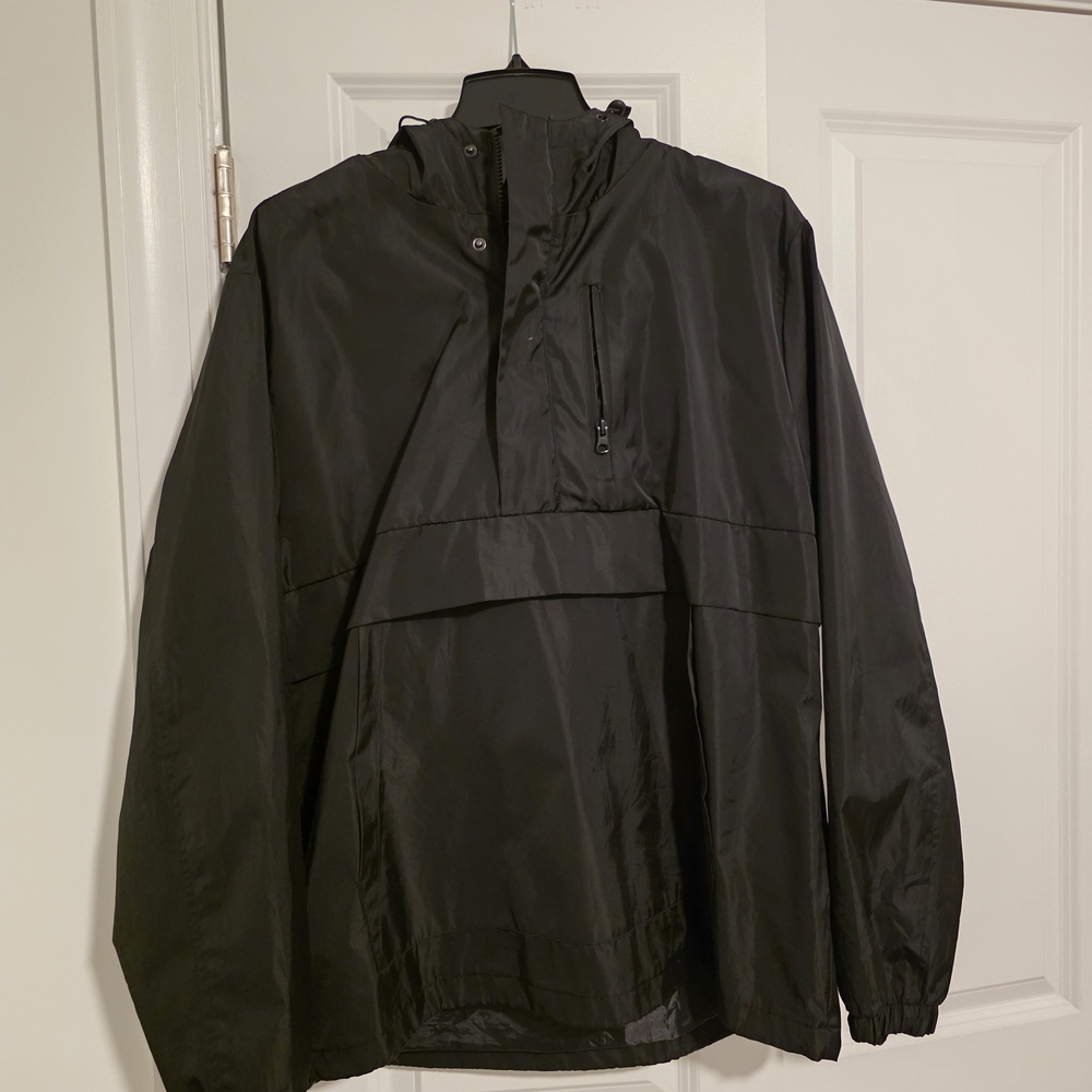 Forever 21 Black Windbreaker Jacket
